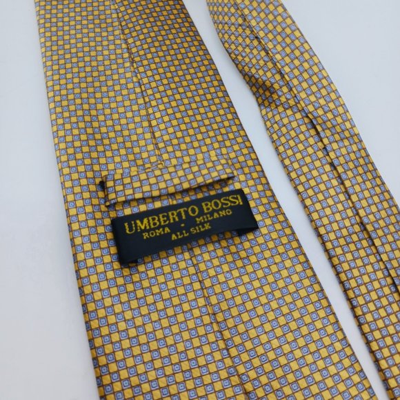 Umberto Bossi Roma Milano All Silk Men's Tie - Picture 6 of 7